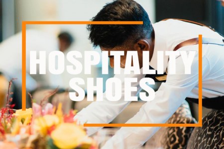 Stylish and durable hospitality shoes for professionals, designed for comfort and safety